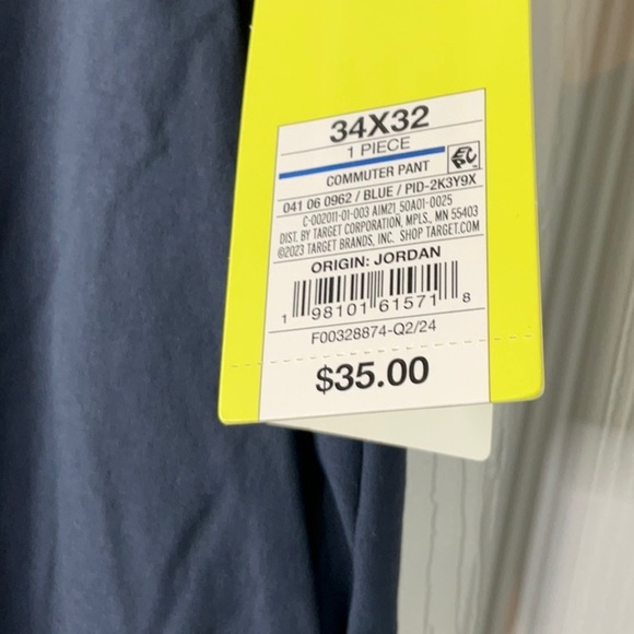 All In Motion Mens Commuter Pants Navy Blue Various Sizes - Picture 4 of 13